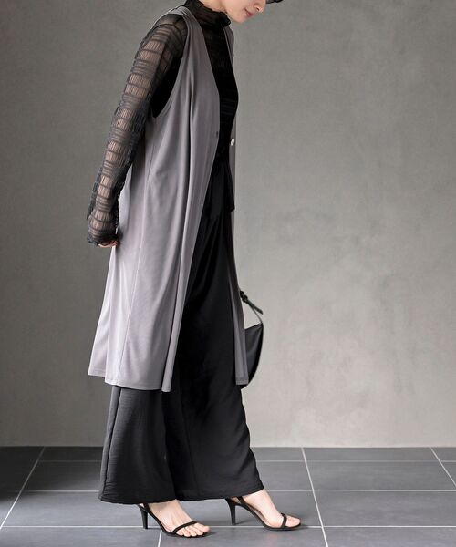 値下げ❁⃘*.゜Roine by LIPSERVICE ロングジレ タグ付き r・p・s ベスト ジレ BACKスリットロングジレ レディース