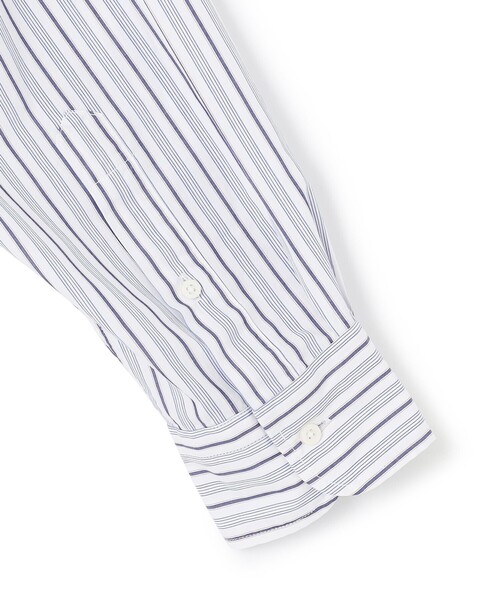 J.PRESS YORK STREET シャツ 「UNISEX」バンドカラー ストライプ
