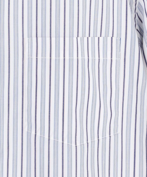 J.PRESS YORK STREET シャツ 「UNISEX」バンドカラー ストライプ