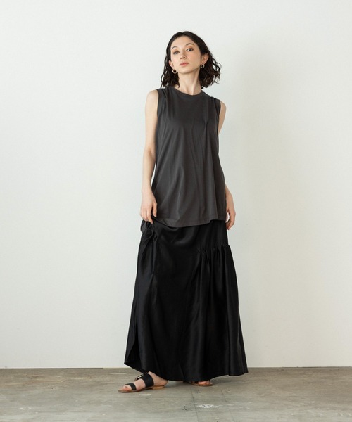 ESLOW タンクトップ ノースリーブ ESLOW/エスロー SLIT TANKTOP 