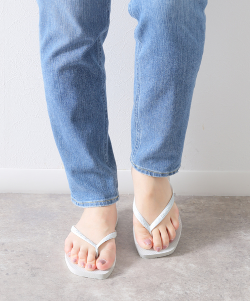 【havaianas】Flip Flops Slim Square ビーチサンダル★関税込 havaianas サンダル (ハワイアナス) / Slim Square ラバービーチ