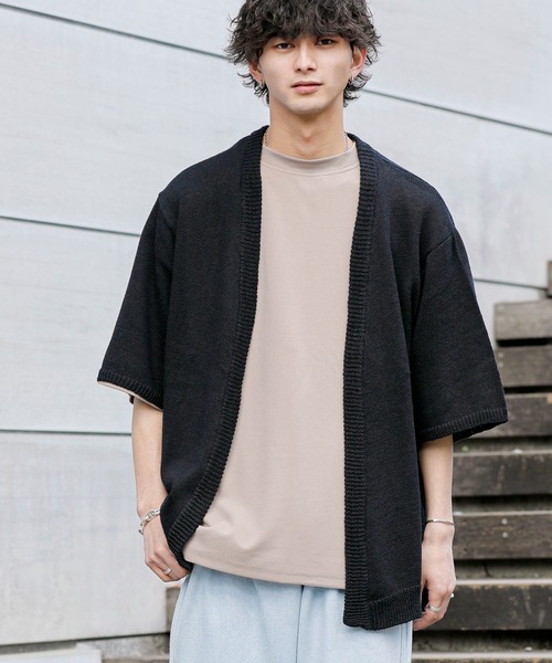 ADMIX/ATELIER SAB MEN カーディガン 麻コットン サマーニット