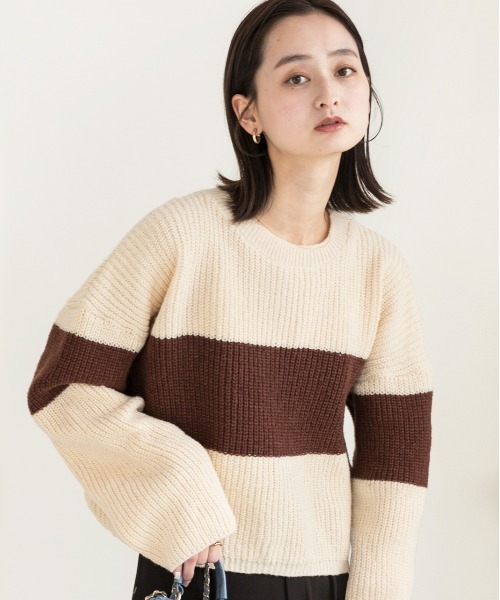 ad thie（アドティエ） ニット セーター ショート・ざっくり編み