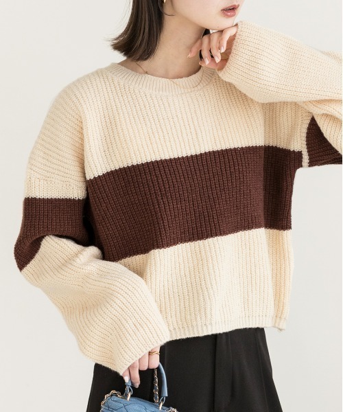 ad thie（アドティエ） ニット セーター ショート・ざっくり編み