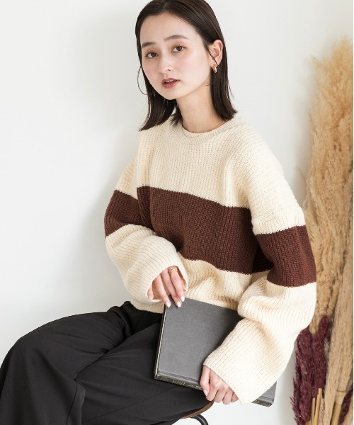 BASKETCASE ボーダーニット 希少品 廃盤品 FREAK'S STORE（フリークスストア） ニット セーター 限定展開 ラガー