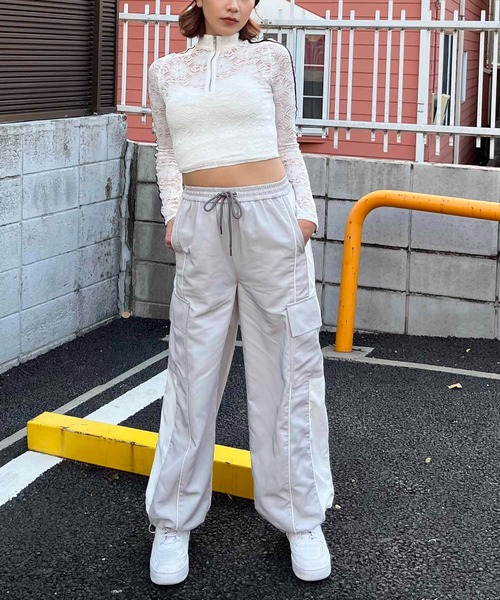 スパイラルガール　レースライントップス セール】レースライントップス（Tシャツ/カットソー