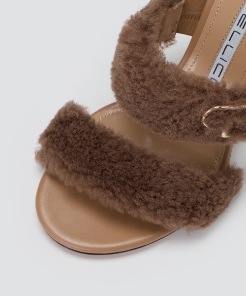 サンダル SOLE サンダル 8.0cm CAMEL レディース : 80490697 