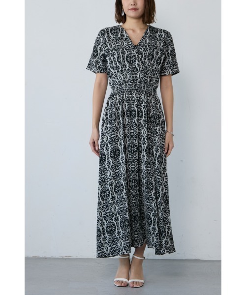 新品　エムドゥ　M.deux ロングワンピース　カシュクール女神ワンピース M.deux ワンピース 「カシュクール女神ワンピース」 : ZOZOTOWN