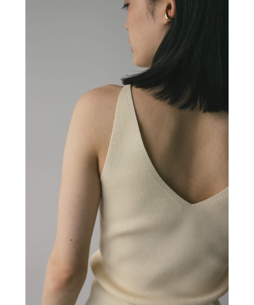 MUVEIL WORK◆ニット・セーター(薄手)/38/リネン/YLW/MW34KSW002 MUVEIL WORK(ミュベールワーク) / ニット・セーター(薄手)/38