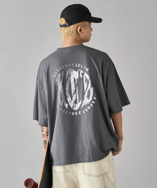 ✨未使用タグ付き✨ CLOTH&CROSS Latte Tシャツ グレー 大きいサイズ レディース ワッペンコットンTシャツ cros-130267