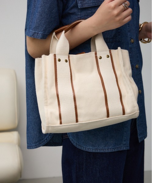 AZUL by moussy キャンパスバッグ キャンバスミニトートバッグ[品番：AZLW0022344]｜AZUL BY