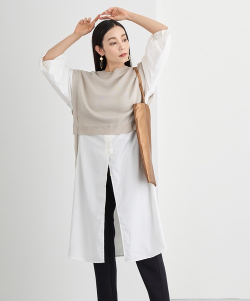 NICOLE white（ニコルホワイト） ワンピース ドッキングワンピース