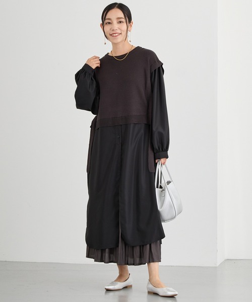 ニコルホワイト（NICOLE WHITE）/ドッキングワンピース NICOLE white（ニコルホワイト） ワンピース ドッキングワンピース