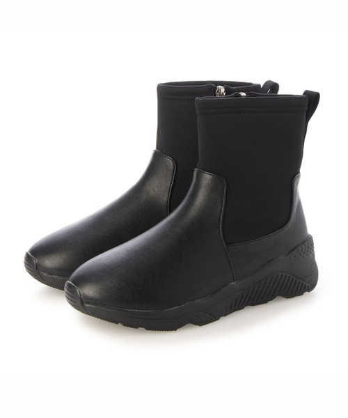 Fin（フィン） ブーツ 厚底ナイロンブーツ「低反発スポンジ入り