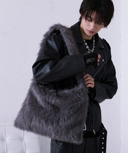 【新品タグ付き】Ellno Loset ２WAYシルバーバックルブルゾン 2WAYシルバーバックルブルゾン（ブルゾン）｜Ellno Loset