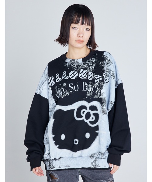 HELLO KITTY x little sunny bite トレーナー B.I.D. トレーナー スウェット 「HELLO KITTY x little sunny