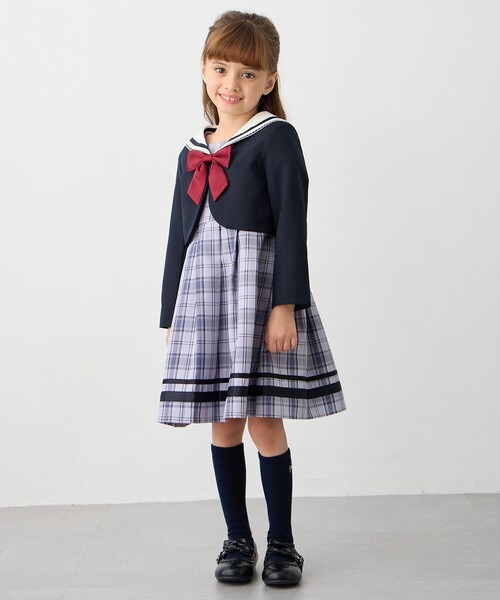 ANY（エニィ） ワンピース 「2点セット」セーラージャケット+チェック