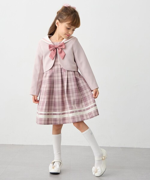 ANY（エニィ） ワンピース 「2点セット」セーラージャケット+チェック