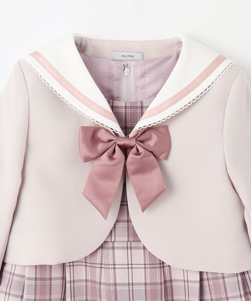 ANY（エニィ） ワンピース 「2点セット」セーラージャケット+チェック