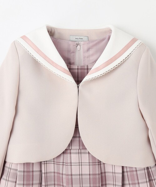 ANY（エニィ） ワンピース 「2点セット」セーラージャケット+チェック