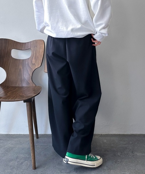 DOUX ARCHIVES（ドゥアルシーヴ） パンツ 裏起毛発熱タックワイド