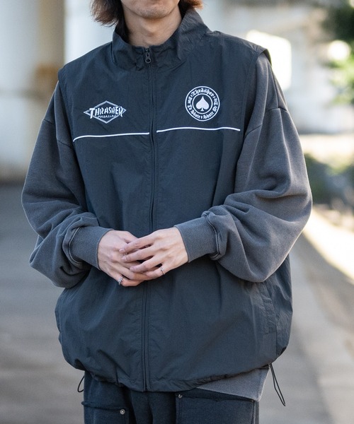 THRASHER（スラッシャー） ベスト ジレ 「at」「THRASHER/スラッシャー