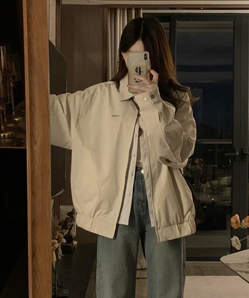 ブルゾン アウター 「2WAY」リバーシブル　無地/チェック柄ブルゾン レディース | LACーVERT | 06