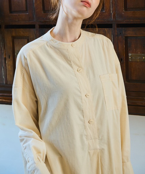 「Crisp」 長袖ワンピース FREE グリーン レディース_画像8