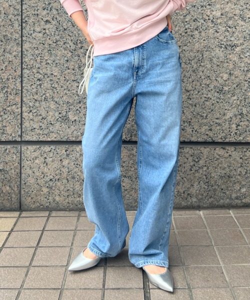 新品タグ付き　RED CARD ダメージデニム　ハイウエスト　ストレートデニム RED CARD TOKYO（レッドカード トーキョー） ジーンズ デニム デニム