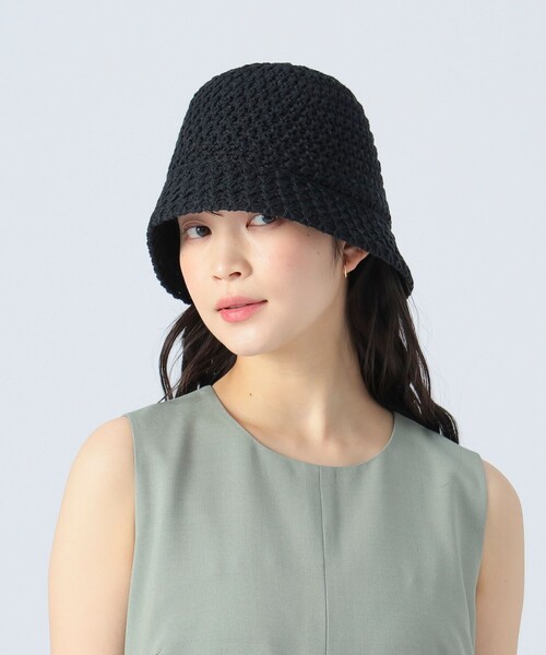帽子 Heart Beanie BEAMS HEART 帽子 ハット 鍵編み風 クロシェハット レディース