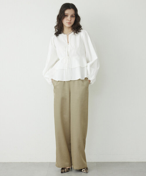 THE PAUSE ブラウス シャツ 「THE PAUSE」ティアードブラウス 