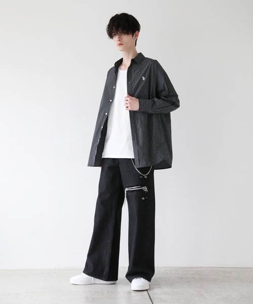 r.nさま＊確認ページです U.S. POLO ASSN.（ユーエスポロアッスン） シャツ 胸ロゴ刺繍オーバー