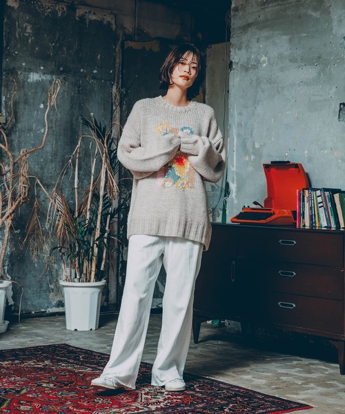 amok フリンジデザイン ニットセーター アモク amok（アモク） セーター ニット BE@RBRICK KNIT メンズ レディース