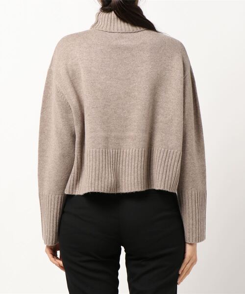 「N.O.R.C by the line」 タートルネックニット M ライトグリーン レディース_画像2