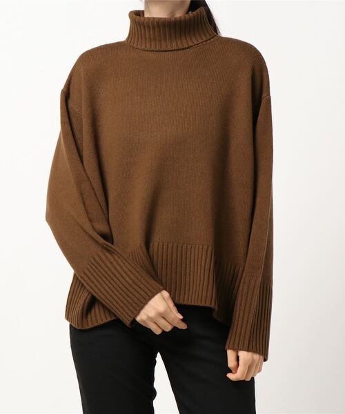 「N.O.R.C by the line」 タートルネックニット M ライトグリーン レディース_画像5