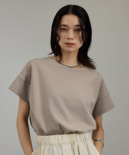 tシャツ 「WEB限定」フレンチスリーブカットソー レディース SALON adam et rope' tシャツ 「WEB限定」フレンチスリーブ