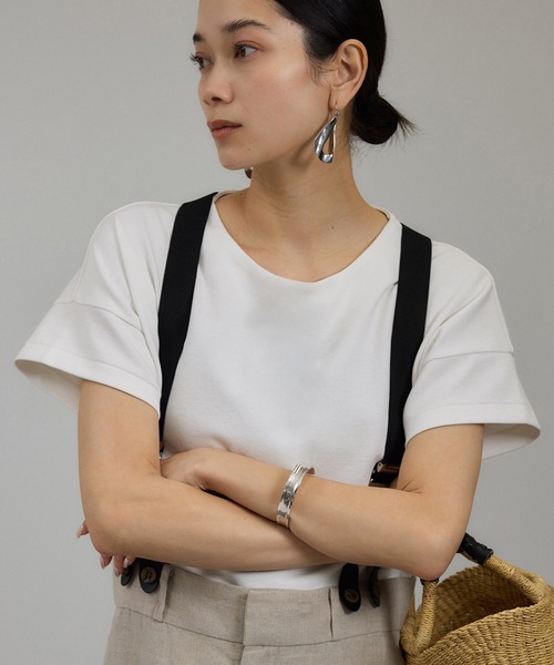 tシャツ 「WEB限定」フレンチスリーブカットソー レディース SALON adam et rope' tシャツ 「WEB限定」フレンチスリーブ