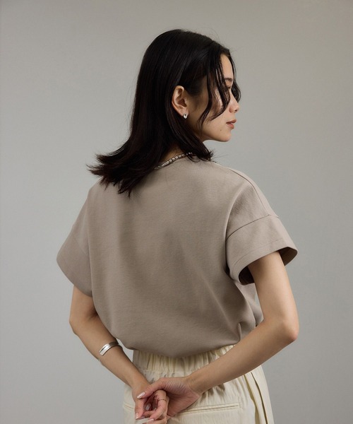 SALON adam et rope' tシャツ 「WEB限定」フレンチスリーブ