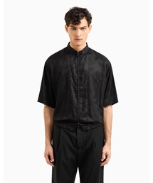 m*l様 エンポリオアルマーニ　レザー　シャツ　ジョルジオ　メンズ　ジャケット EMPORIO ARMANI シャツ 「エンポリオ アルマーニ」ASV フルジップ