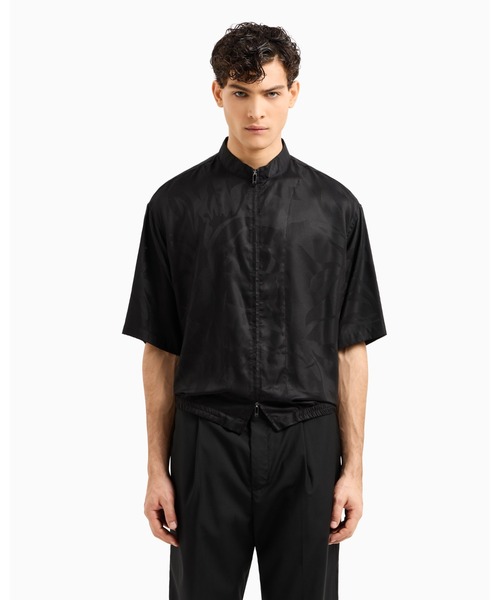 EMPORIO ARMANI エンポリオアルマーニ カジュアルシャツ M 黒 【古着】【中古】【送料無料】 中古・古着通販】EMPORIO ARMANI (エンポリオアルマーニ) レギュラー