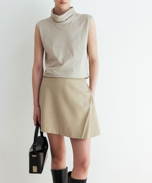 tシャツ Studio Doe  Pile Neck Textured Top レディース