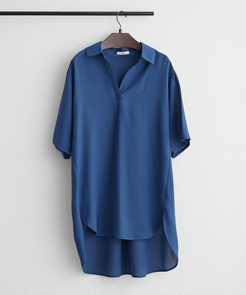 トップス nao N.s ニット セーター フロントZIPリブニットトップス レディース