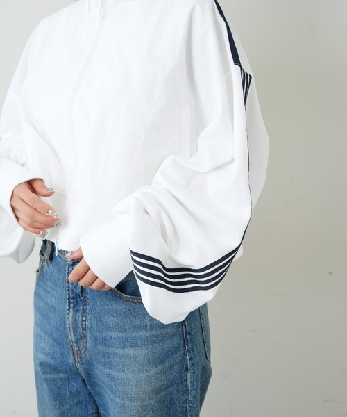 「etsinta」 ジップアップパーカー ONE SIZE ホワイト レディース etsinta 「etsinta」 ジップアップブルゾン ONE SIZE ホワイト