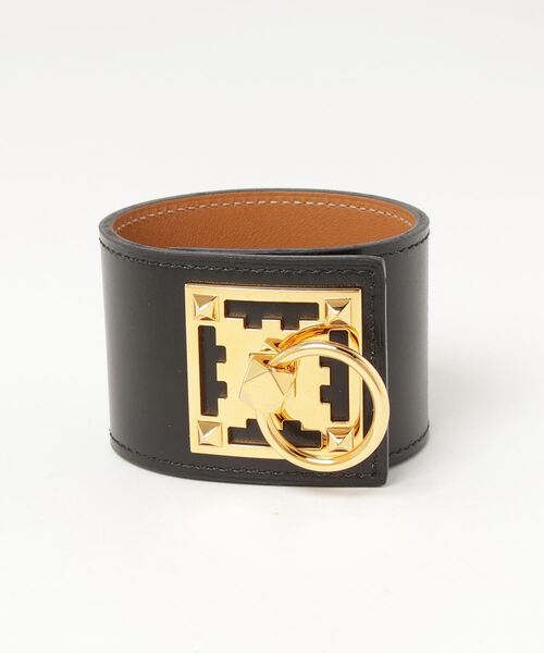HERMES バングル HERMES 「HERMES」 バングル - ブラック レディース : ZOZOTOWN