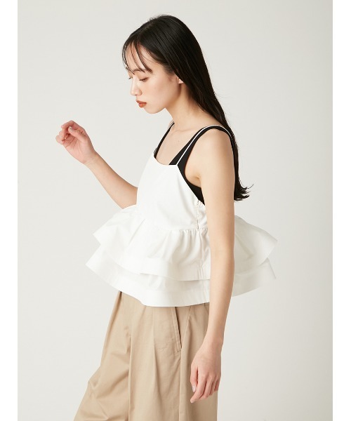 feerie 様♡専用 FRAY I.D ブラウス シャツ ラッフルヘムデザインキャミソール