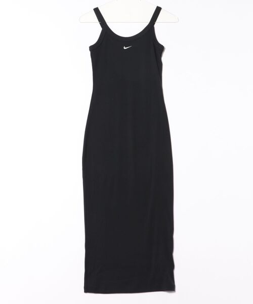 NIKE W CHLKNT RIB TNK DRESS BLK/SAIL 国内発送 NIKE ワンピース ナイキ W CHLKNT RIB TNK DRESS スカート