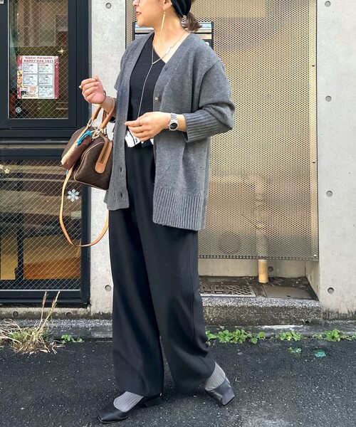 NOLLEY'S（ノーリーズ） ニットカーディガン FREE ブラウン レディース