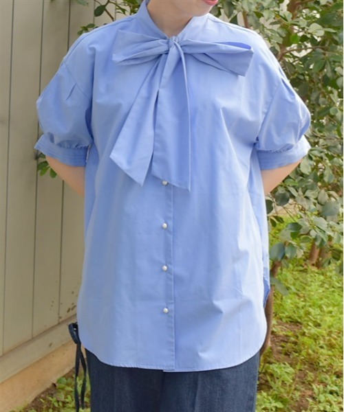 axes femme ビッグリボン半袖トップス axes femme tシャツ ビッグリボンプルオーバー レディース