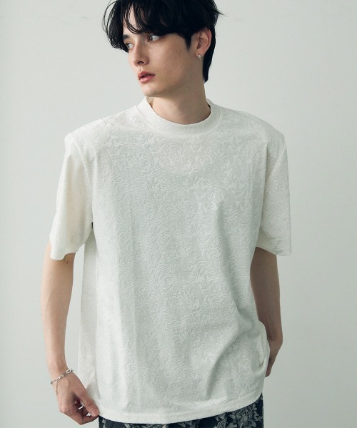 Shoowtime（ショウタイム） tシャツ velvet like power shoulder T