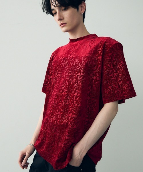 Shoowtime（ショウタイム） tシャツ velvet like power shoulder T